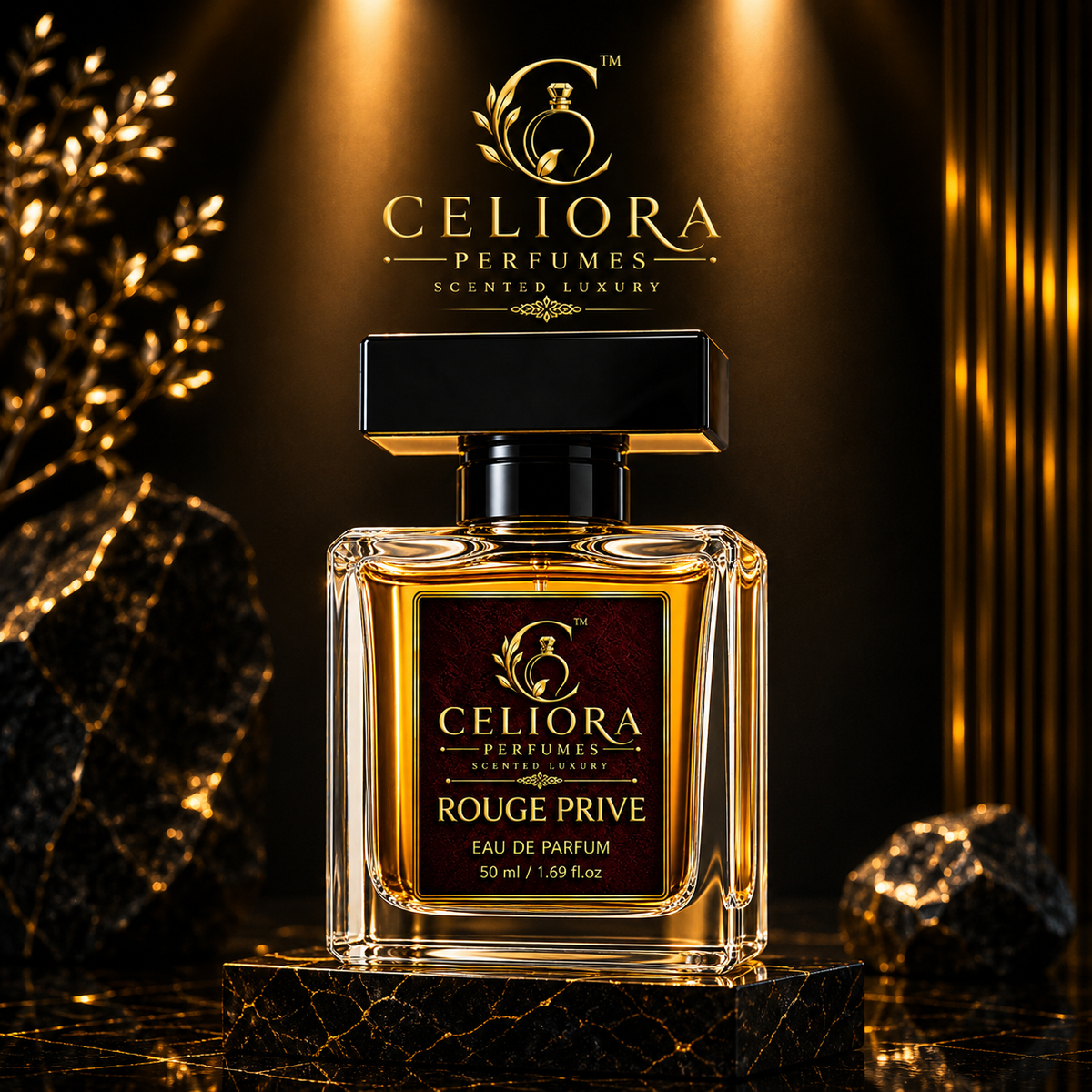 CELIORA PERFUMES Rouge Prive Long Lasting Eau De Parfum For Men, 50 ml