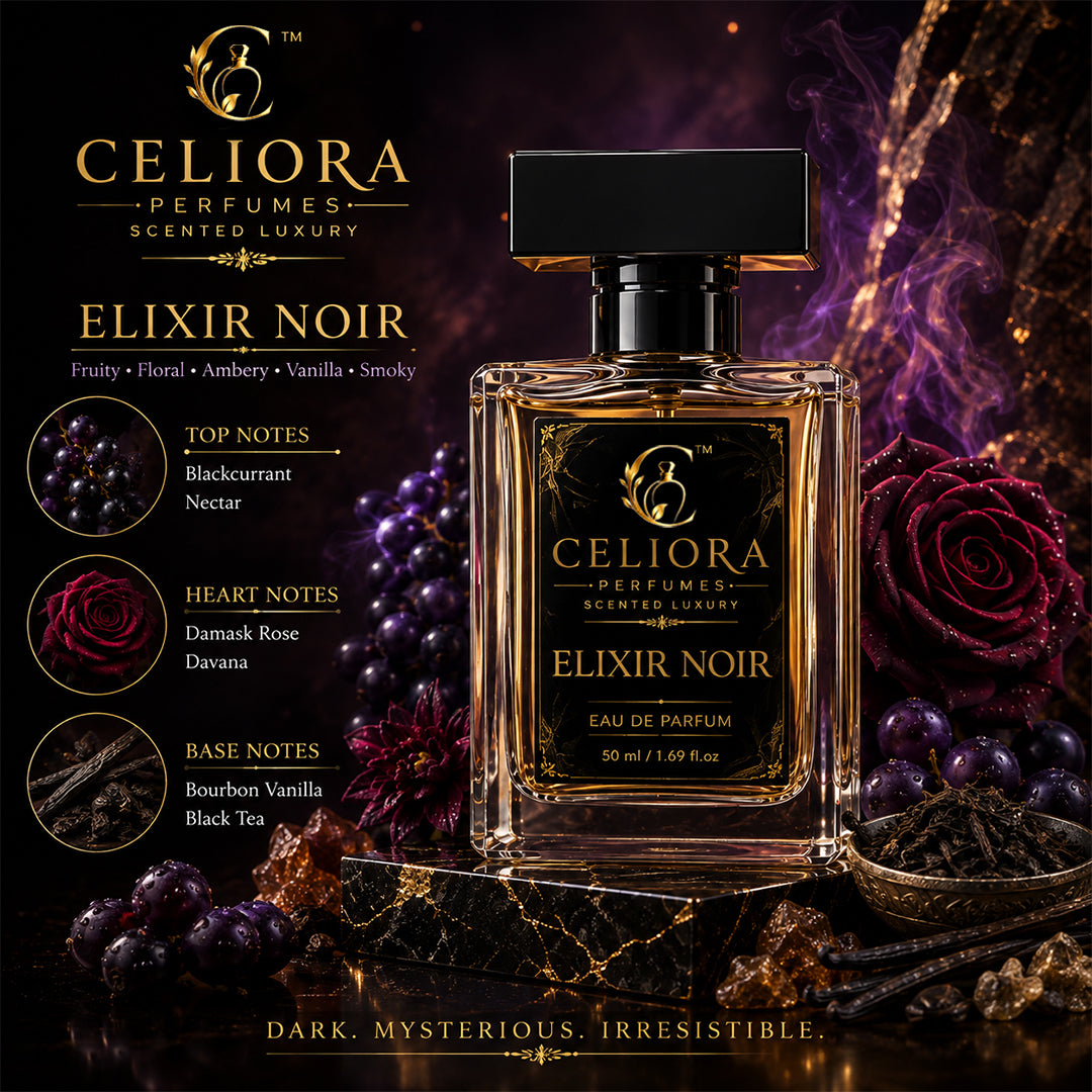 CELIORA PERFUMES Elixir Noir Long Lasting Eau De Parfum For Men & Women, 50 ml